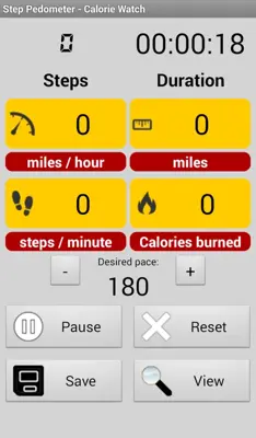 Step Pedometer - Calorie Watch android App screenshot 0