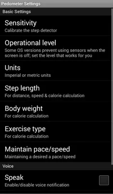 Step Pedometer - Calorie Watch android App screenshot 1