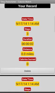 Step Pedometer - Calorie Watch android App screenshot 3